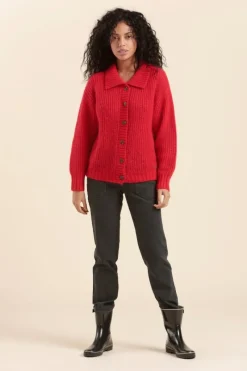 Cheap cardigan boutonné TIGA Femme Pulls, Cardigans