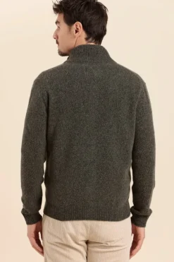 Cheap Cardigan zippé avec laine moulinée TANDEM Homme Pulls, Cardigans