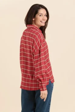 Outlet chemise CHARME à carreaux en laine/viscose Femme Chemises, Blouses