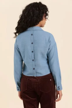 Discount chemise courte CORVETTE avec dos boutonné Femme Chemises, Blouses