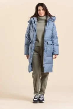 Store doudoune longue avec capuche FLOCON Femme Doudounes