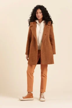 Flash Sale manteau à capuche FROSON en lainage mousseux Femme Manteaux