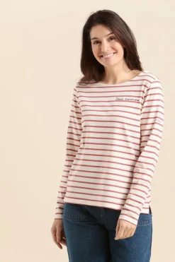 Hot mariniere avec broderie coeur Femme Marinières