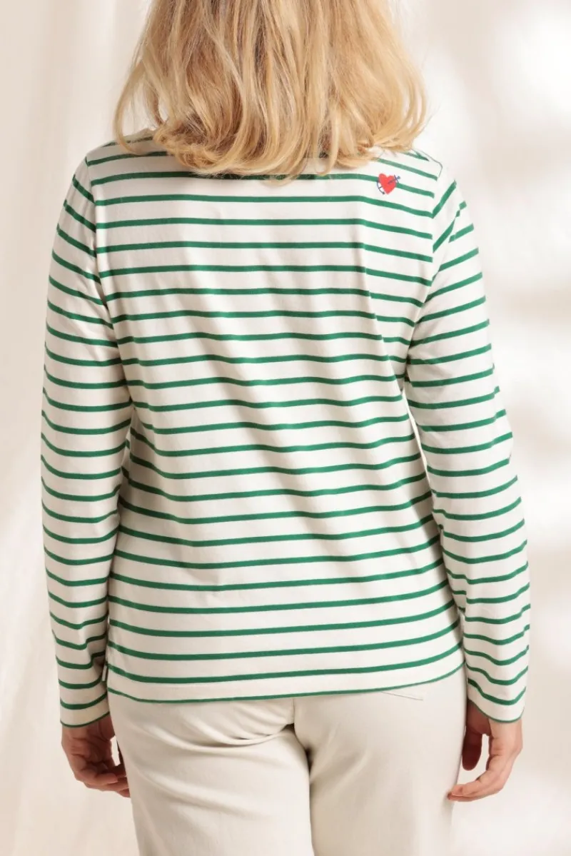 Online Marinière brodée en coton bio Femme Tshirts|Marinières
