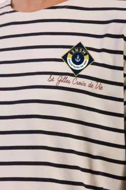 Best Sale Marinière en coton SNSM Homme Marinières, Tshirts