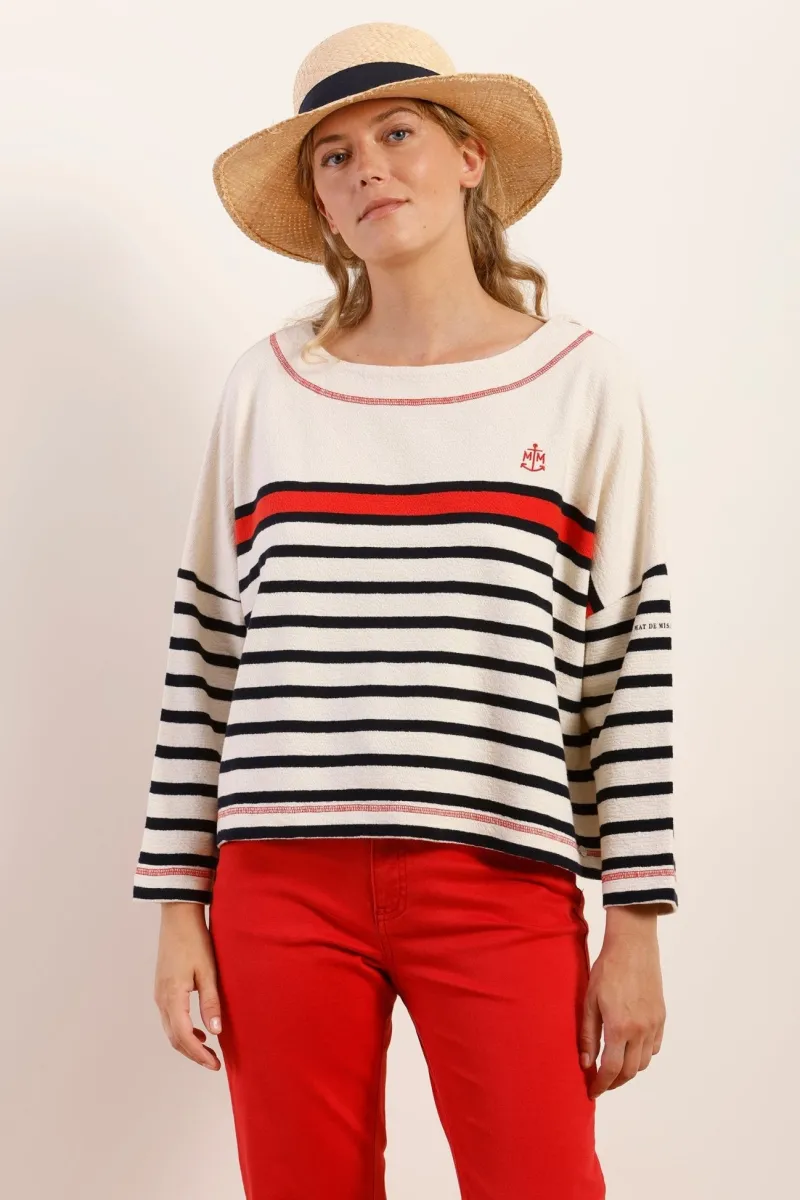 Cheap Marinière oversize MAKI Femme Tshirts|Marinières
