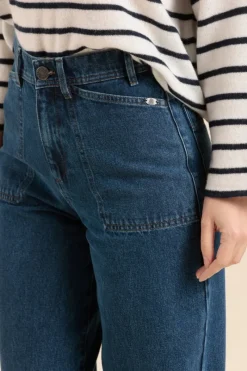Fashion pantalon large POULIGO en denim Femme Pantalons, Jeans