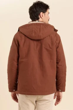 Sale parka courte HACADIEN déperlante à capuche Homme Manteaux