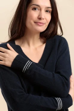 Flash Sale pull col V TORINO en laine Femme Pulls, Cardigans