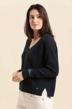 Flash Sale pull col V TORINO en laine Femme Pulls, Cardigans