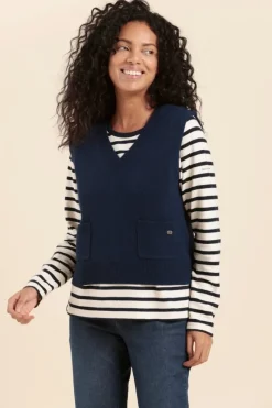 Cheap pull sans manches TIKSI laine Femme Pulls, Cardigans
