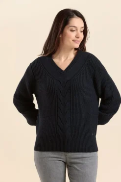 Store Pull torsadé TRESSE Femme Pulls, Cardigans