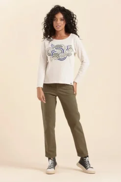 Cheap tee-shirt MOLITO motif algues Femme Tshirts